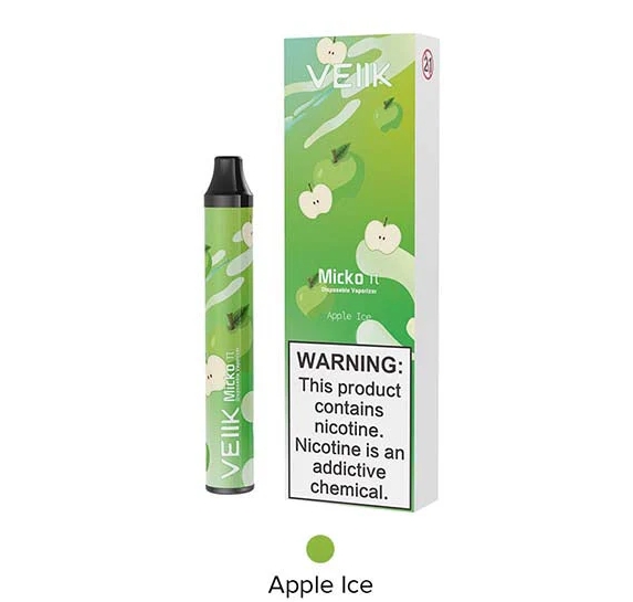 VEIIK Micko Pie 600 Puffs Vape – obuolių ledas: mažas, bet nepamirštamas pasirinkimas Lietuvos 2025 rinkoje