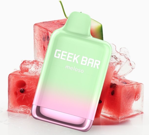 Geek Bar Meloso Max 9000 Puffs - arbūzų ledas: Lietuvos vape rinkos lyderis 2025-aisiais